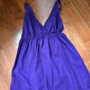 Fit & Flare mini sundress (purple)